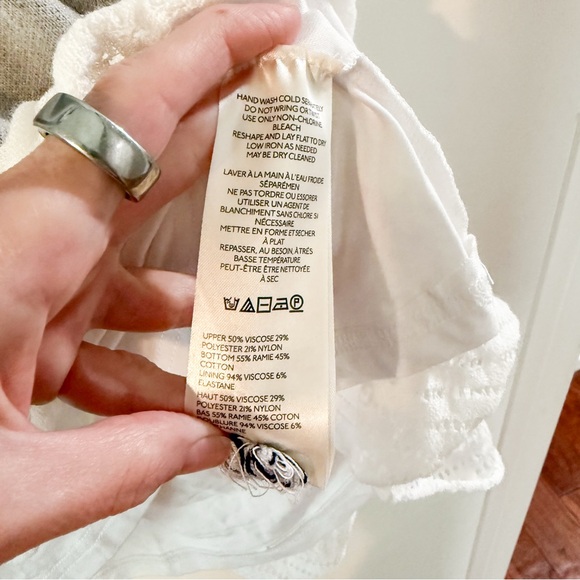 Anthropologie Varsity Short Sleeve Twofer Mini Dress Grey Size Medium NWT - Picture 4 of 9